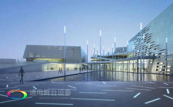 舞臺阻燃幕布通用舞臺扛起建設(shè)單位責(zé)任，加強(qiáng)檢查監(jiān)管，落實(shí)“3個100%”要求！東莞市工人文化宮工人電影院改造工程順利完工