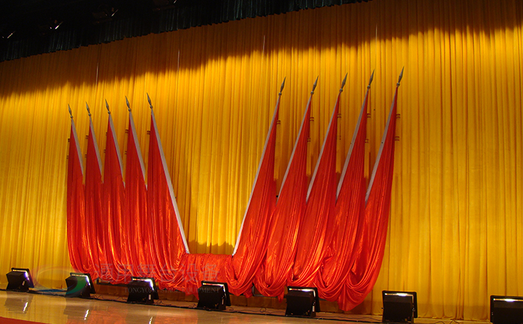 學(xué)校禮堂、報告廳 大型舞臺阻燃幕布廠家定做
