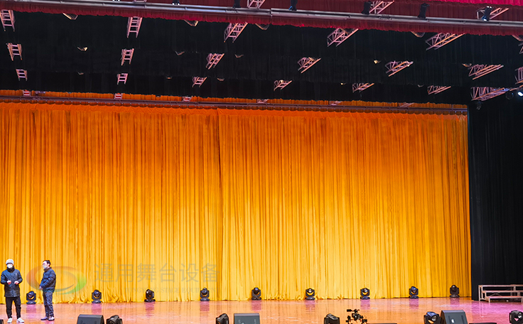 學(xué)校禮堂、報告廳 大型舞臺阻燃幕布廠家定做